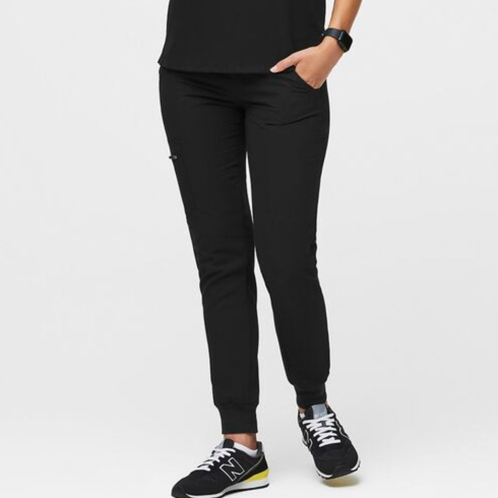 FIGS ZAMORA JOGGER PANTS - BLACK - SMALL TALL